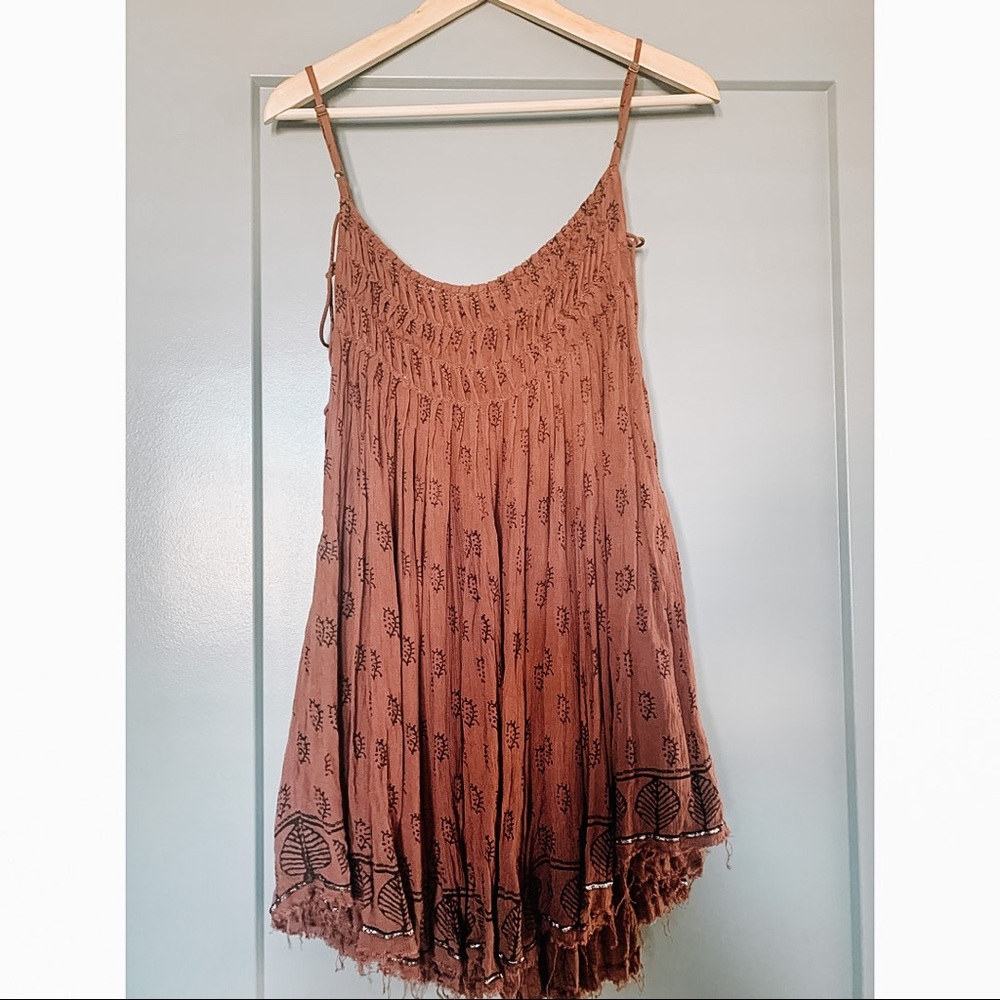Free People One - Side Tie Slip Dress